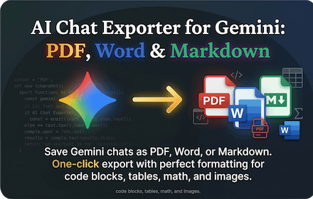 Chat Exporter for Gemini