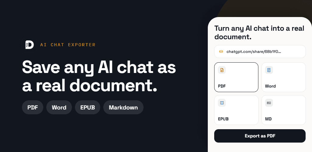 AI Chat Exporter